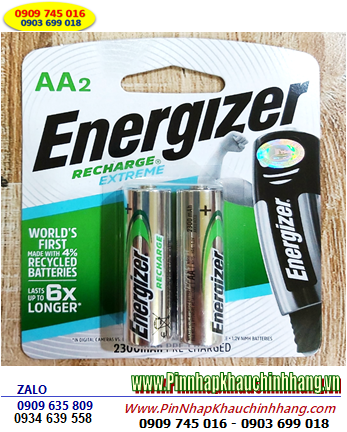 Energizer NH15E-BP2; Pin sạc AA 2300mAh 1.2v Energizer NH15E-BP2 (Made in Japan) Vỉ 2viên